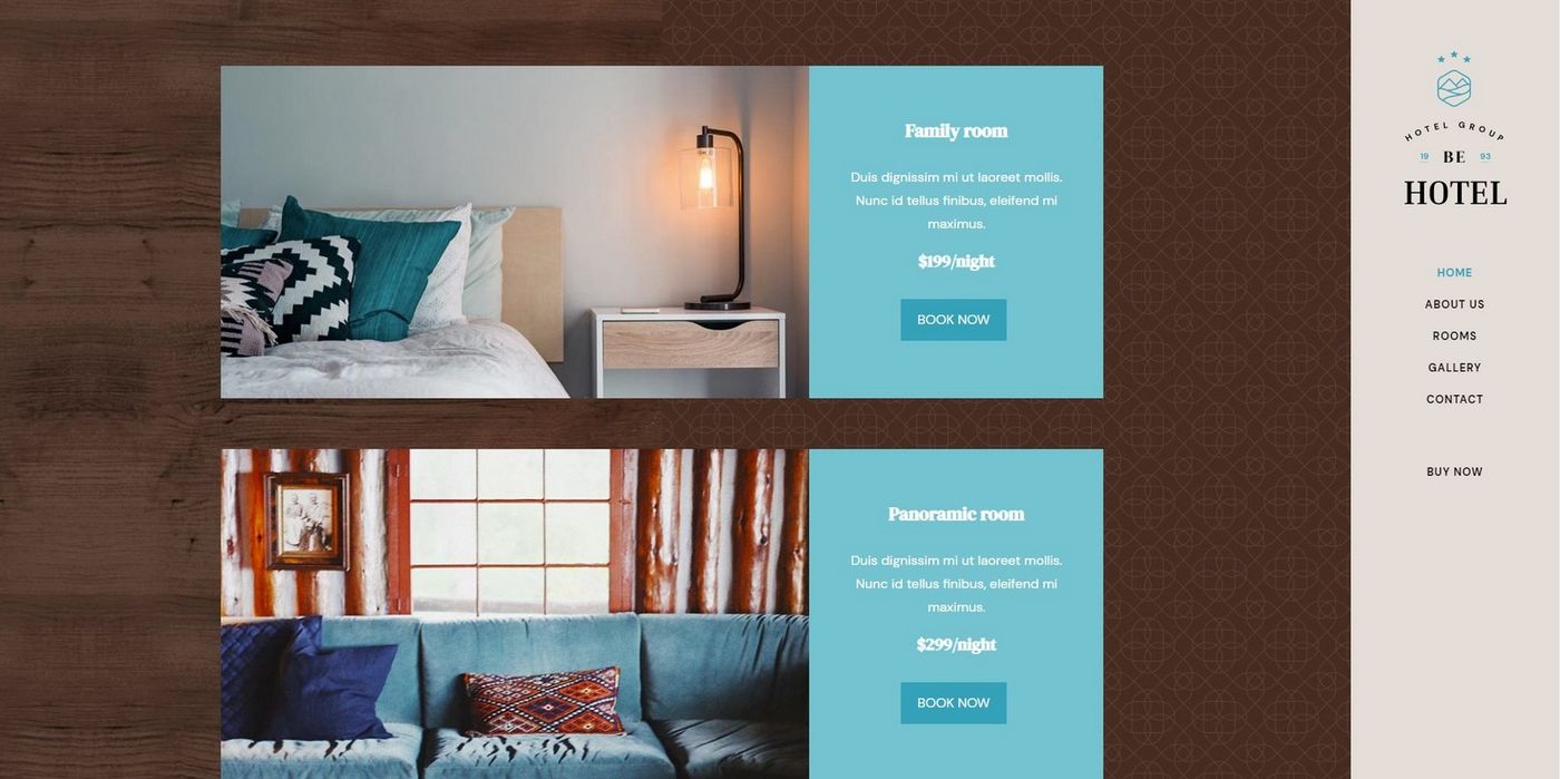 hotel website